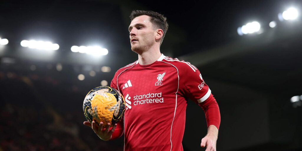 Liverpool defender Andy Robertson