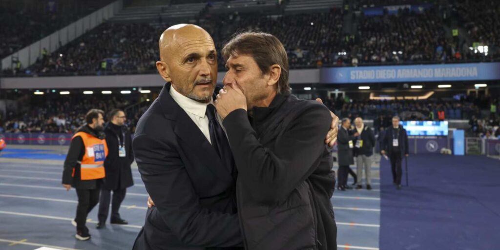 Juventus and Napoli head coaches Luciano Spalletti and Antonio Conte