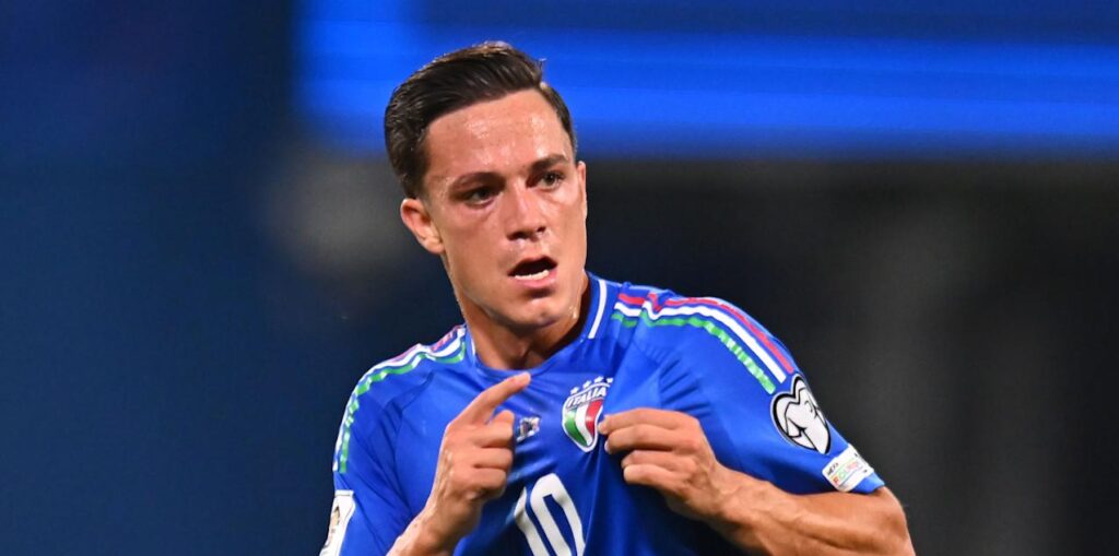 Italy forward Giacomo Raspadori