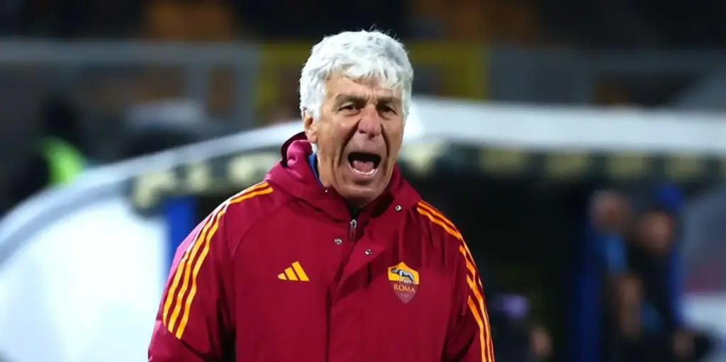 Roma head coach Gian Piero Gasperini