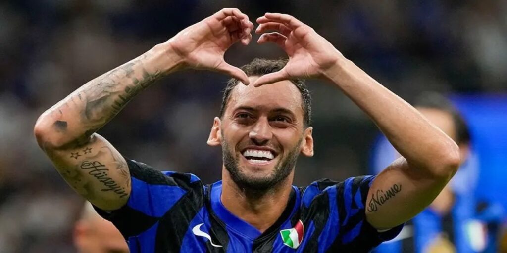 Inter midfielder Hakan Calhanoglu