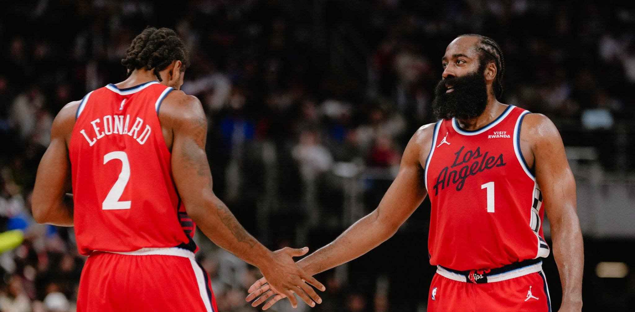Los Angeles Clippers leaders Kahwi Leonard and James Harden
