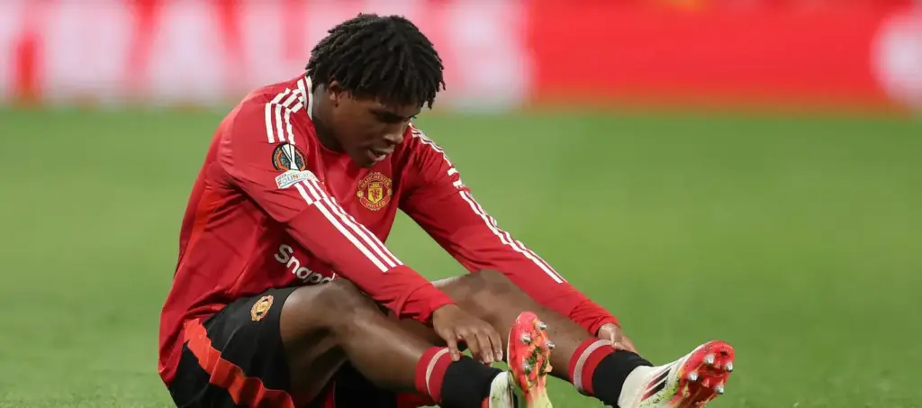 Manchester United player Patrick Dorgu