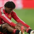 Manchester United player Patrick Dorgu