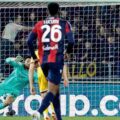 Federico Bernardeschi scoring a penalty for Bologna against Udinese