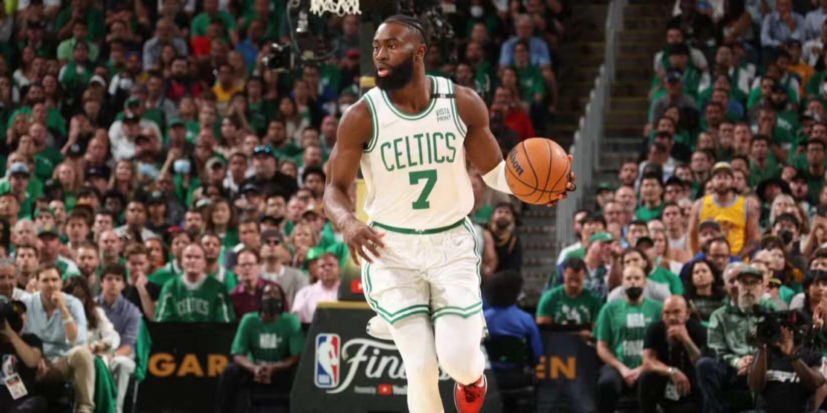 Boston Celtics shooting guard Jaylen Brown