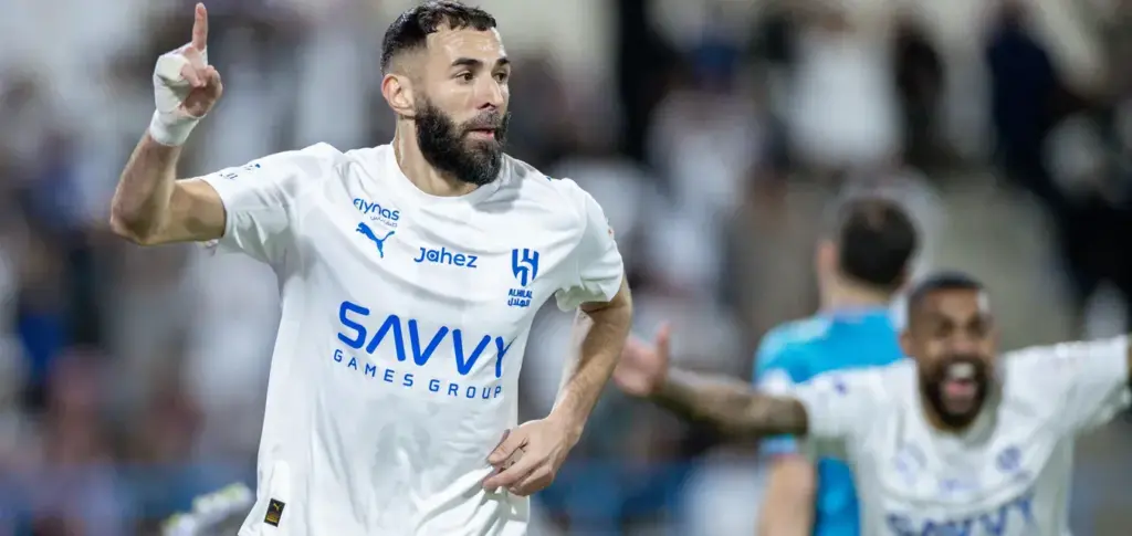 Al Hilal striker Karim Benzema has just scored on his debut