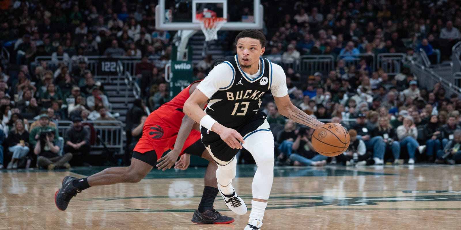 Milwaukee Bucks guard Rayan Rollins