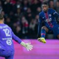 Ousmane Dembele scoring for PSG against Marseille