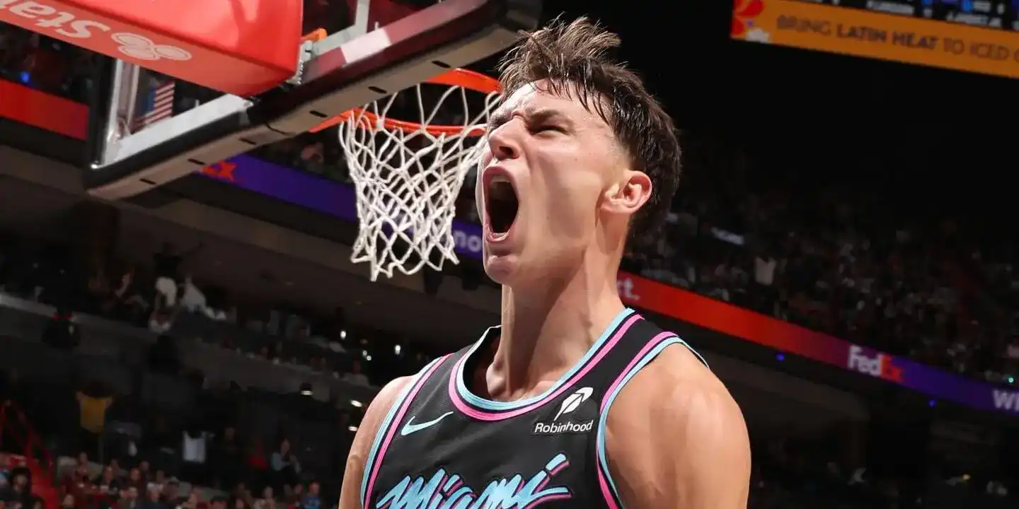 Miami Heat guard Pelle Larsson