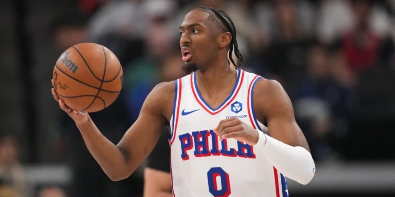 Philadelphia 76ers point guard Tyrese Maxey