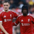 Liverpool teammates Florian Wirtz and Jeremie Frimpong