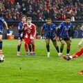 Harry Kane scoring from the spot against Atalanta