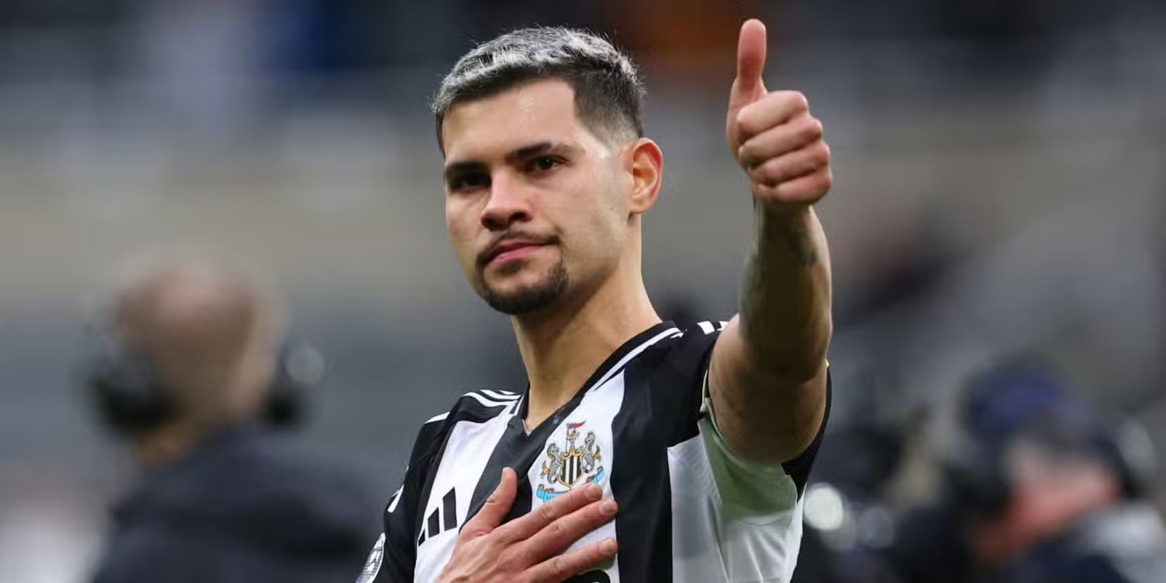 Newcastle midfielder Bruno Guimaraes