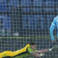 Daniel Maldini scores for Lazio against Sassuolo