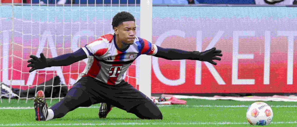 Bayern Munich's youth goalkeeper Leonard Prescott