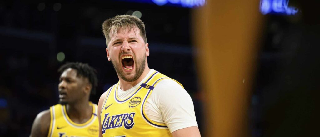 Luka Doncic screaming