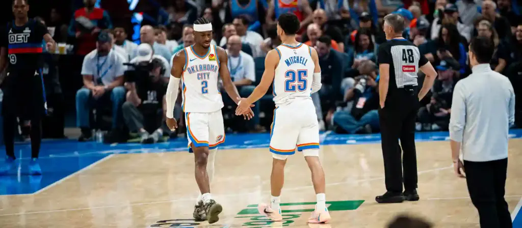 Shai Gilgeous-Alexander and Ajay Mitchell