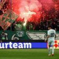 Atmosphere at the stands during the Europa League clash between Panathinaikos and Betis