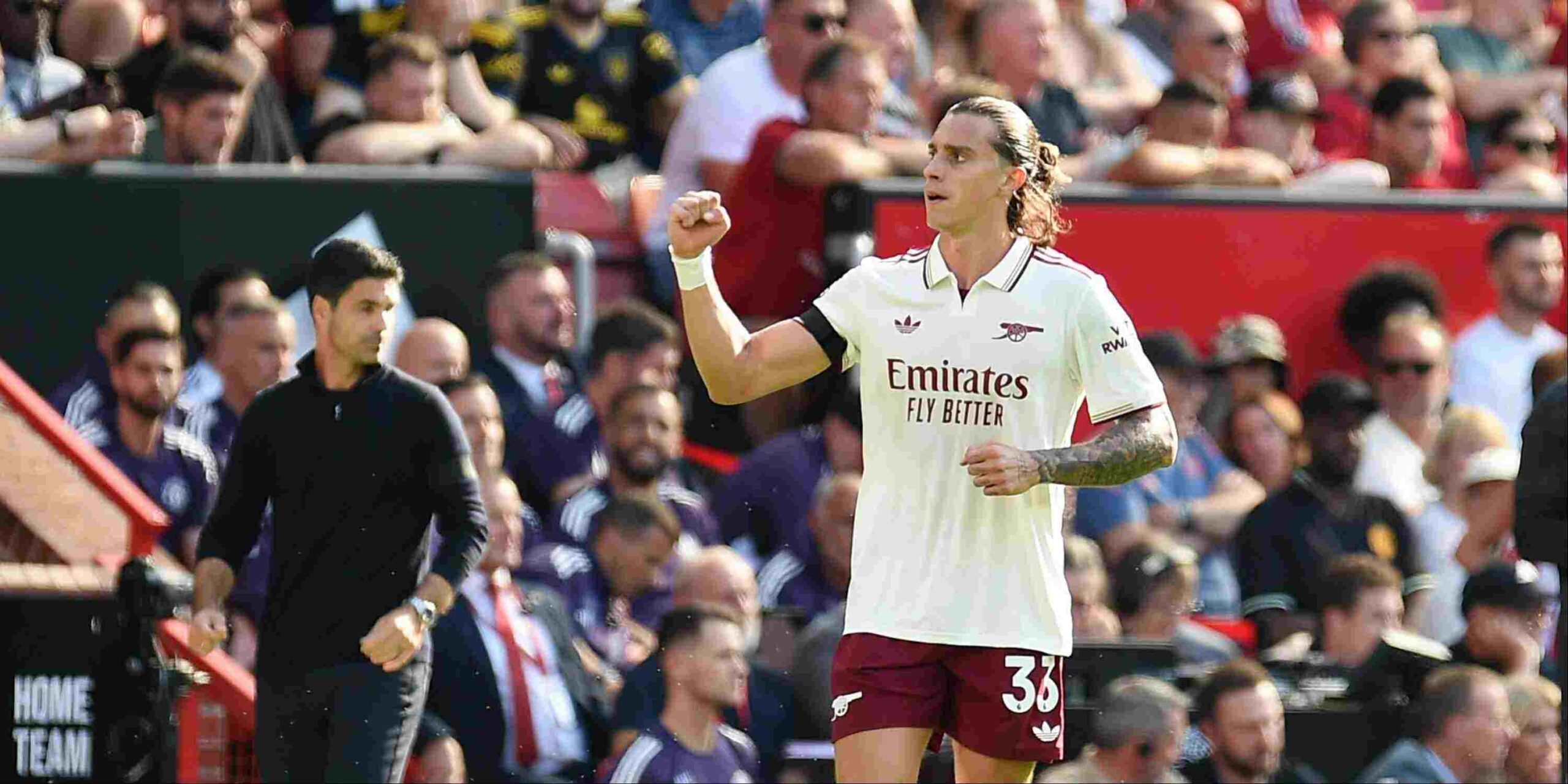 Arsenal defender Riccardo Calafiori