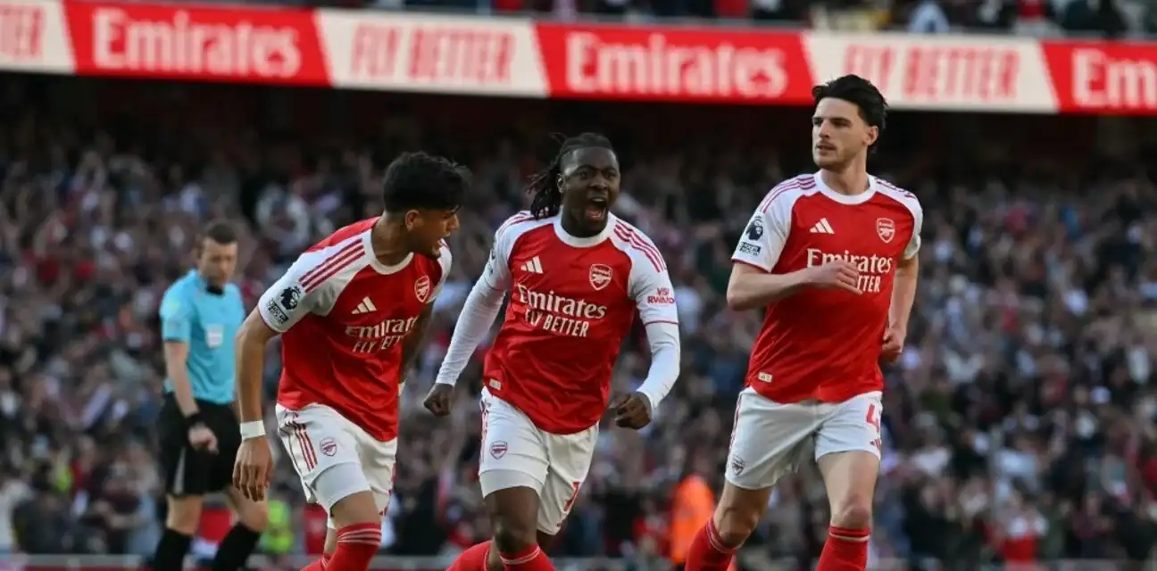 Eberechi Eze has just scored for Arsenal against Newcastle