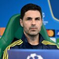 Arsenal manage Mikel Arteta at a press conference