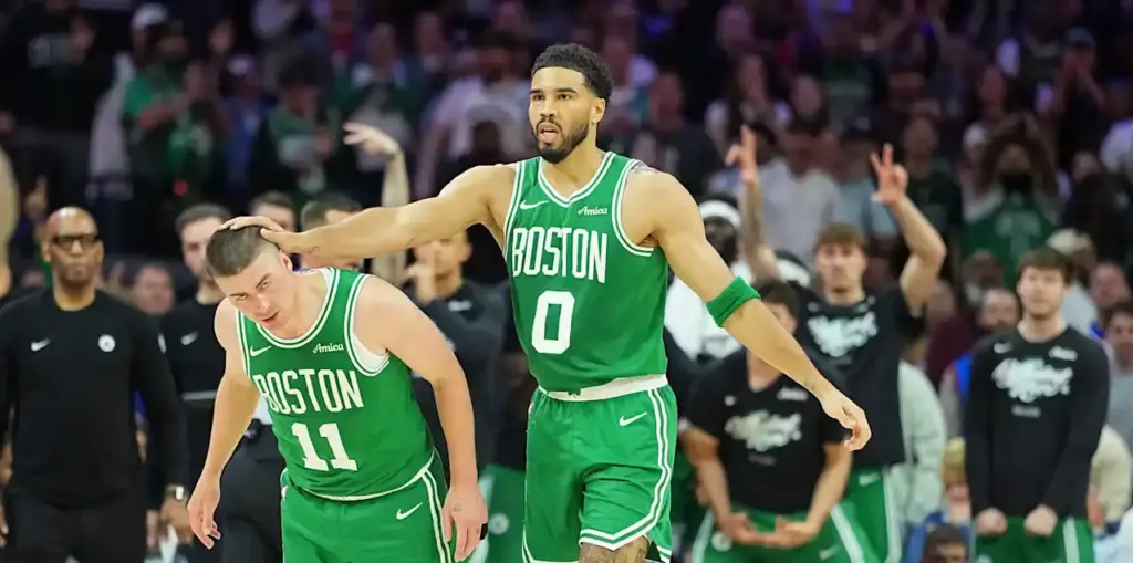 Jayson Tatum and Payton Pritchard