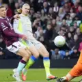 Erling Haaland scores against Burnley