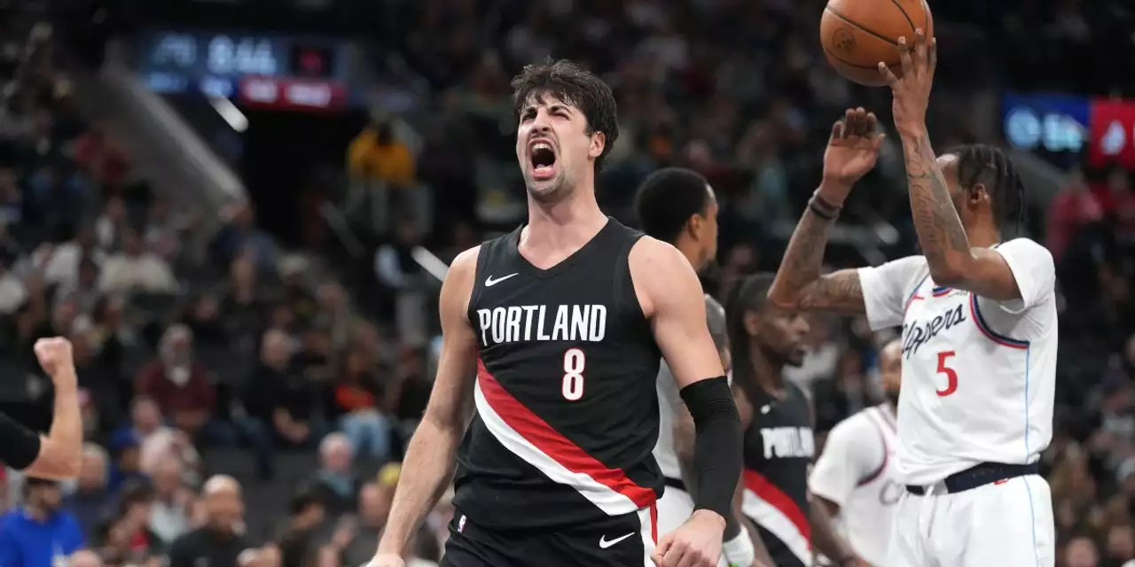 Portland Trail Blazers forward Deni Avdija