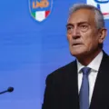 Former president of the Italian Football Federation Gabriele Gravina