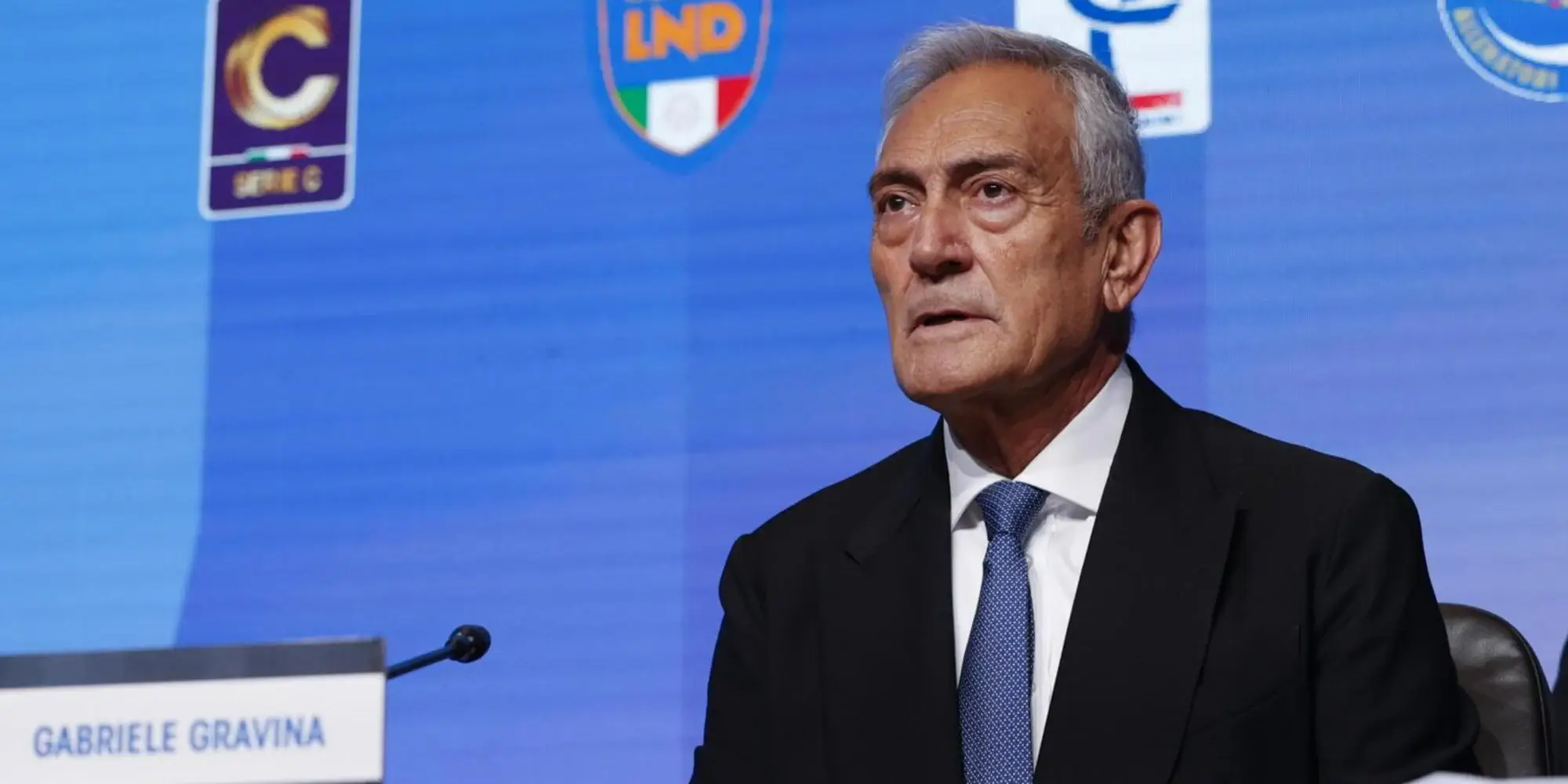 Former president of the Italian Football Federation Gabriele Gravina