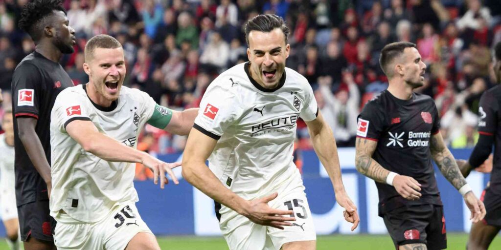 Haris Tabakovic has just scored a goal for Borussia Monchengladbach