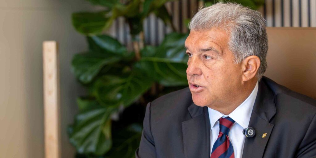 Barcelona president Joan Laporta