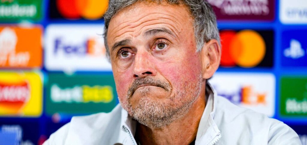 PSG head coach Luis Enrique