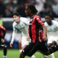 Elie Wahy taking a penalty against his former club Marseille