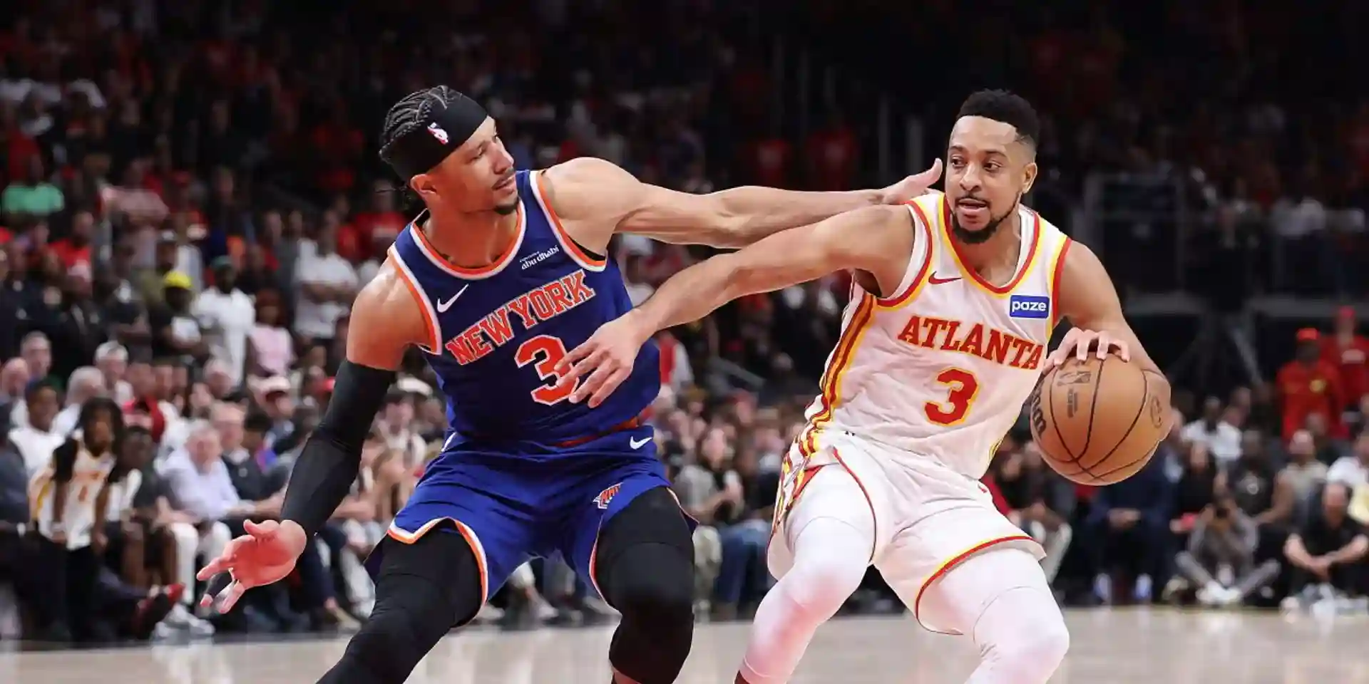 Josh Hart guarding CJ McCollum