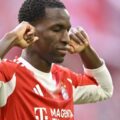 Nicolas Jackson with his typical celebration after scoring a goal