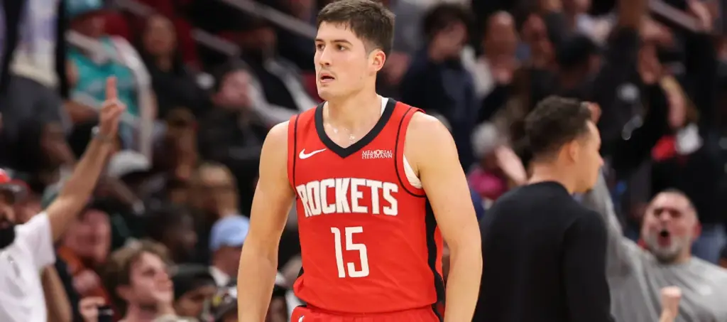 Houston Rockets guard Reed Sheppard