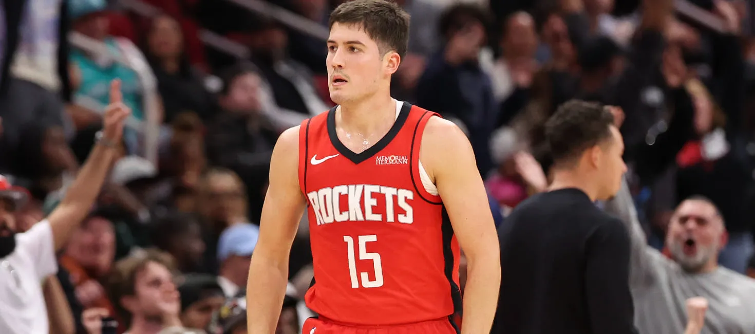 Houston Rockets guard Reed Sheppard