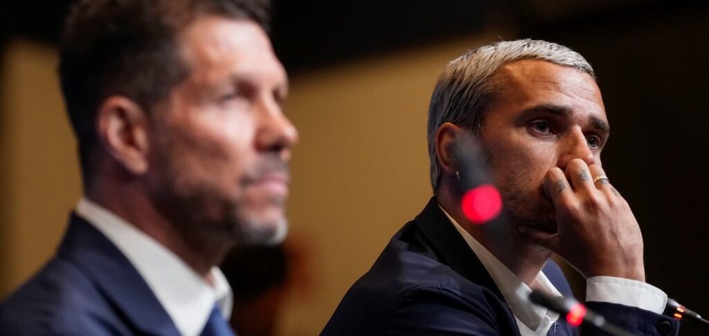 Diego Simeone and Antoine Griezmann