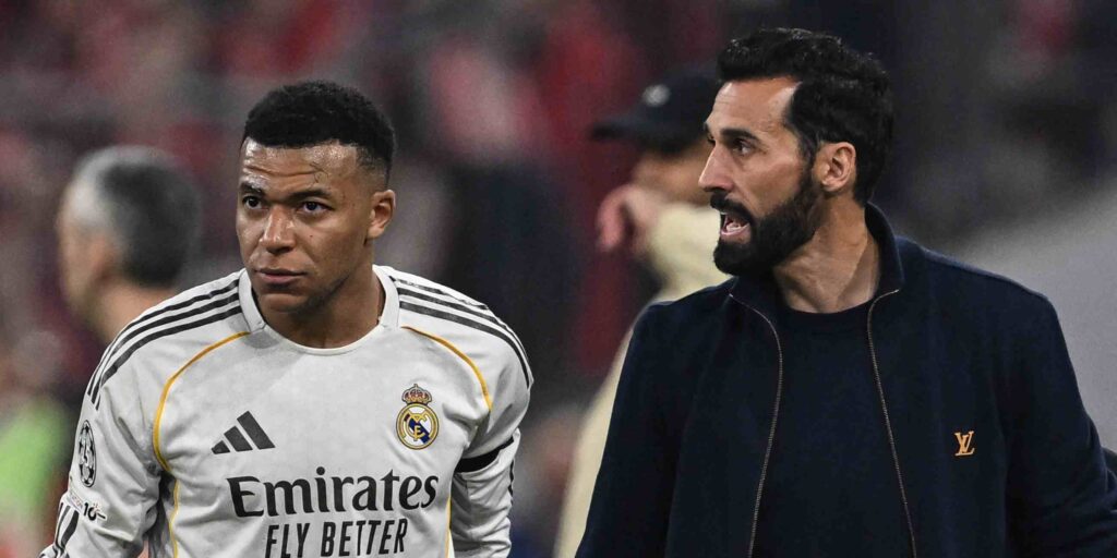 Kylian Mbappe and Alvaro Arbeola