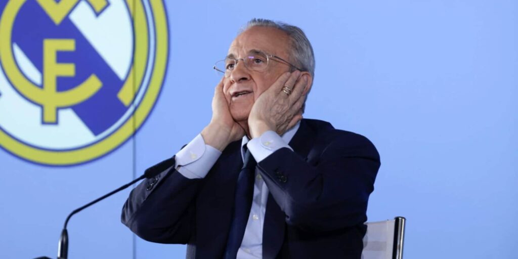 Real Madrid president Florentino Perez
