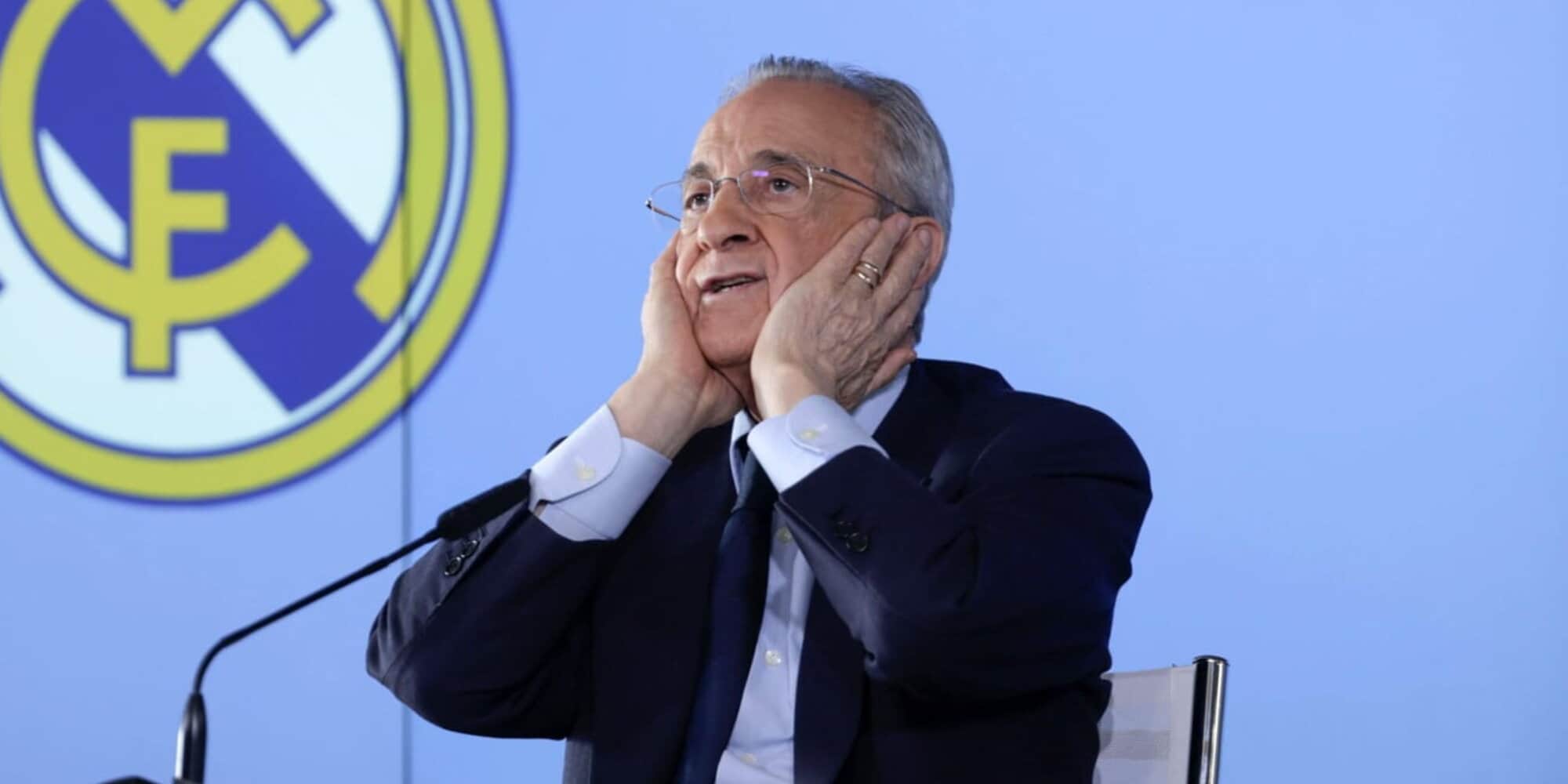 Real Madrid president Florentino Perez