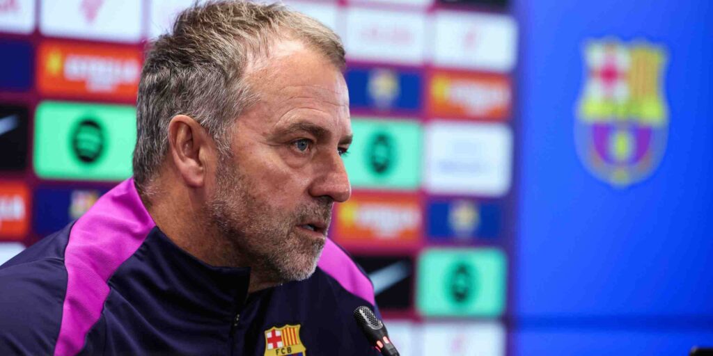 Barcelona head coach Hansi Flick