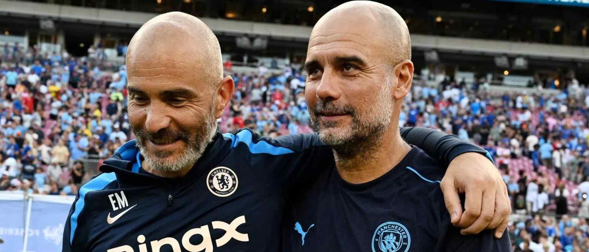 Enzo Maresca and Pep Guardiola