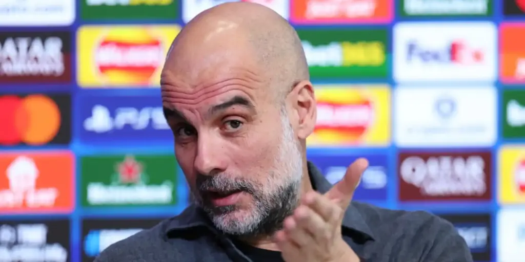 Manchester City head coach Pep Guardiola