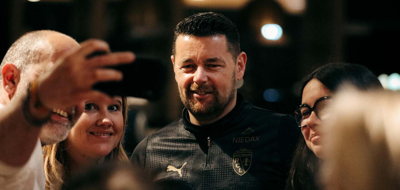 Lens' head coach Pierre Sage