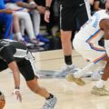Stephon Castle dribbling the ball