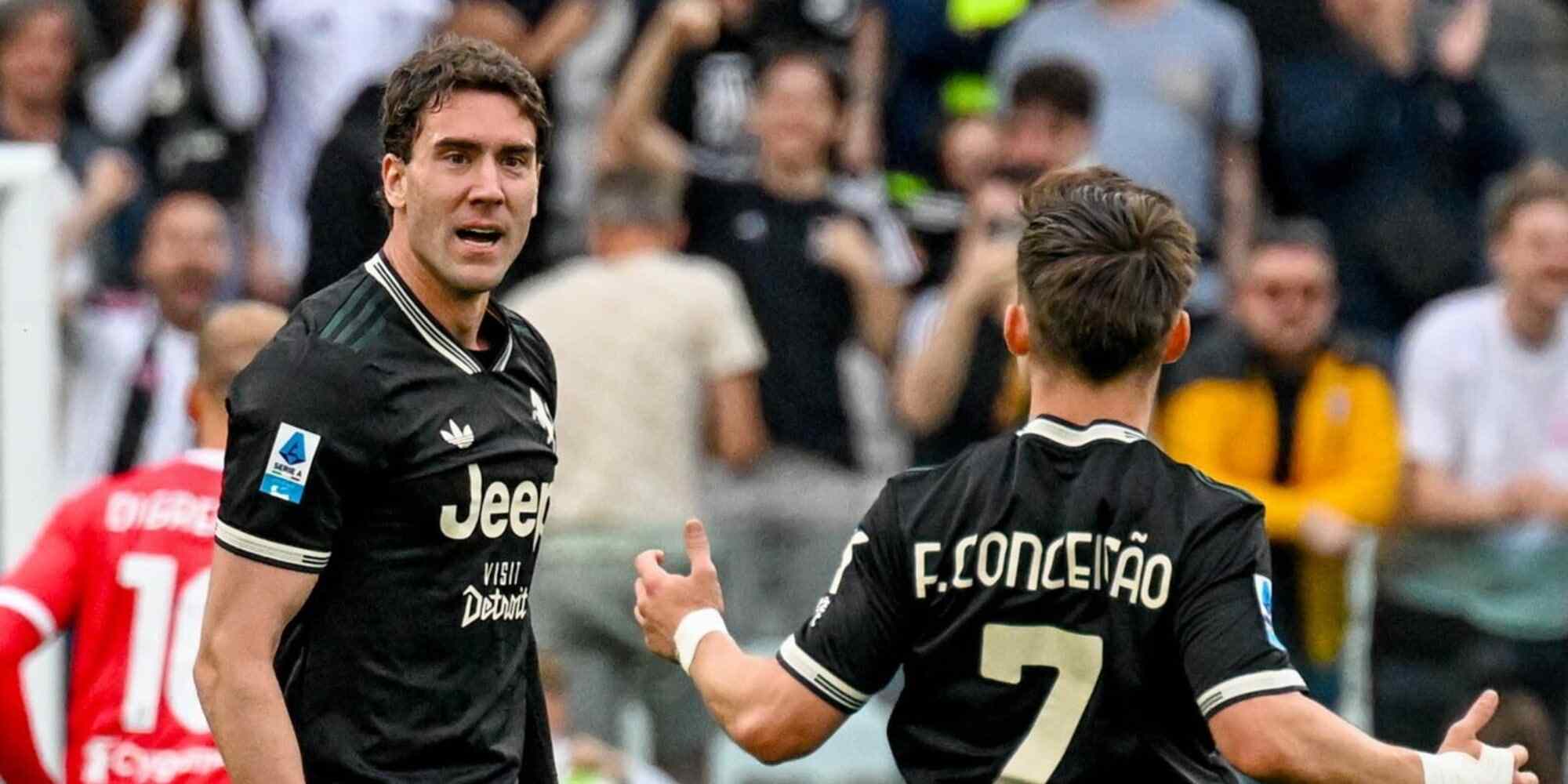 Dusan Vlahovic and Francisco Conceicao