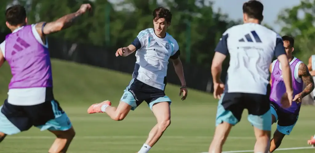 Leonardo Balerdi in Argentina training session